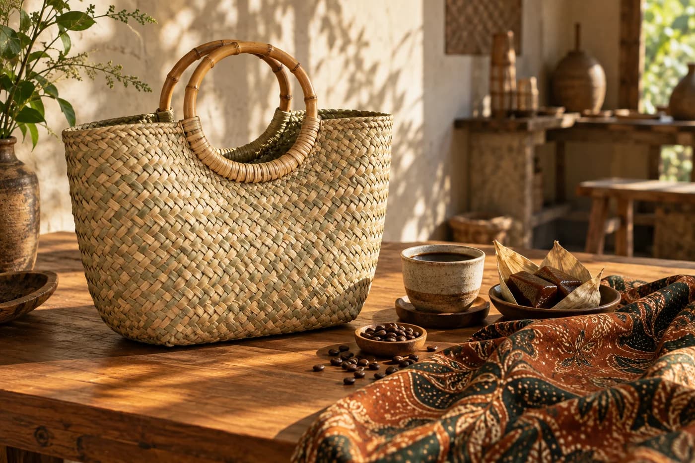 Karya anyaman dan batik Garut